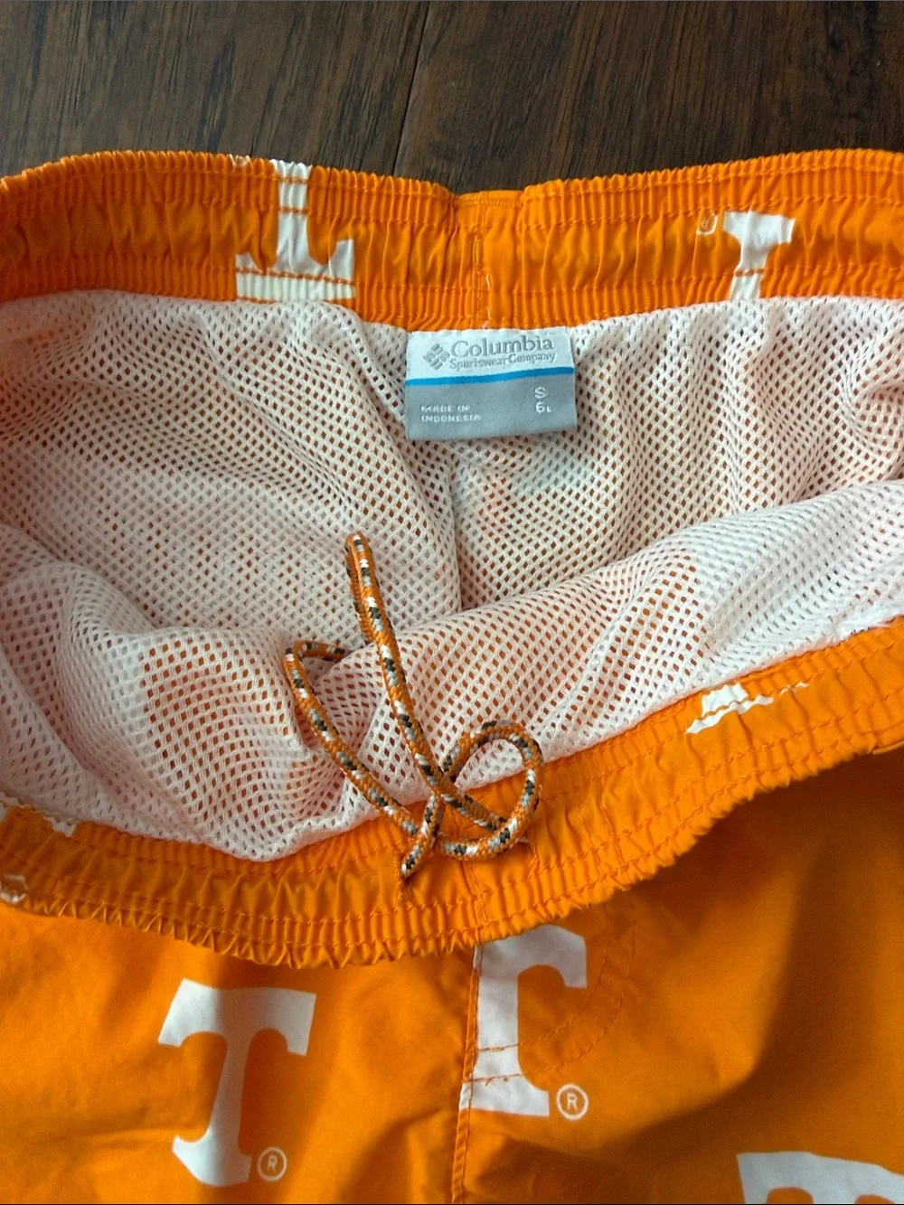 Men's Tennessee Vols Power T Logo Columbia Swim Trunks